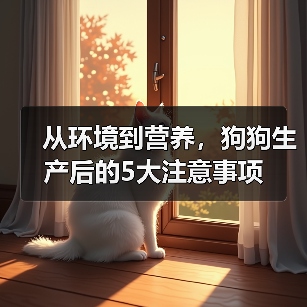 从环境到营养，狗狗生产后的5大注意事项