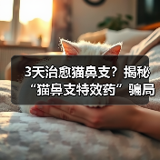 3天治愈猫鼻支?揭秘“猫鼻支特效药”骗局(图2) 3天治愈猫鼻支?揭秘“猫鼻支特效药”骗局(图2)