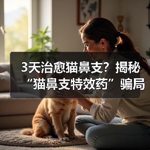 3天治愈猫鼻支?揭秘“猫鼻支特效药”骗局(图3) 3天治愈猫鼻支?揭秘“猫鼻支特效药”骗局(图3)