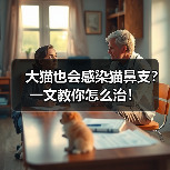 大猫也会感染猫鼻支？一文教你怎么治！
