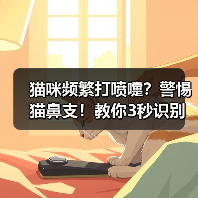 猫咪频繁打喷嚏？警惕猫鼻支！教你3秒识别早期信号
