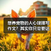 想养宠物的人心理描写作文?其实你只需要这3步(图1) 想养宠物的人心理描写作文?其实你只需要这3步(图1)