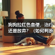 狗狗拉红色血便，治疗还是放弃？（如何判断狗狗拉血的严重程度及应对方法）（图1）