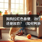 狗狗拉红色血便，治疗还是放弃？（如何判断狗狗拉血的严重程度及应对方法）（图4）