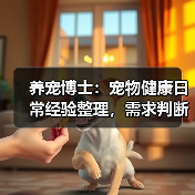 养宠博士:宠物健康日常经验整理,需求判断与避坑指南(图1) 养宠博士:宠物健康日常经验整理,需求判断与避坑指南(图1)