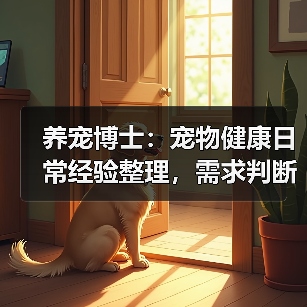 养宠博士：宠物健康日常经验整理，需求判断与避坑指南