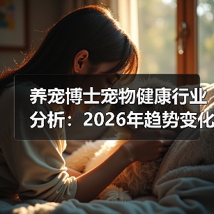 养宠博士宠物健康行业分析:2026年趋势变化与实用指南(图3) 养宠博士宠物健康行业分析:2026年趋势变化与实用指南(图3)