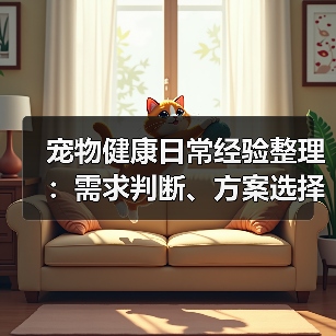 宠物健康日常经验整理：需求判断、方案选择与避坑建议