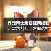 养宠博士宠物健康经验:需求判断、方案选择与避坑指南(图4) 养宠博士宠物健康经验:需求判断、方案选择与避坑指南(图4)