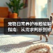宠物日常养护难题破解指南:从需求判断到维护全攻略(图2) 宠物日常养护难题破解指南:从需求判断到维护全攻略(图2)