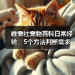 唯宠社宠物百科日常经验：5个方法判断需求与维护（图1）