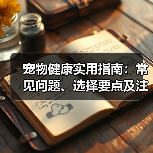 宠物健康实用指南：常见问题、选择要点及注意事项