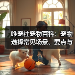 唯宠社宠物百科:宠物选择常见场景、要点与注意事项指南(图3) 唯宠社宠物百科:宠物选择常见场景、要点与注意事项指南(图3)