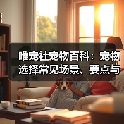 唯宠社宠物百科:宠物选择常见场景、要点与注意事项指南(图4) 唯宠社宠物百科:宠物选择常见场景、要点与注意事项指南(图4)