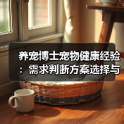 养宠博士宠物健康经验：需求判断方案选择与避坑建议