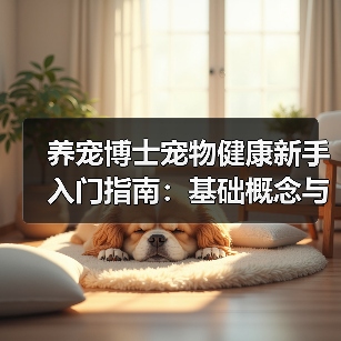 养宠博士宠物健康新手入门指南：基础概念与误区