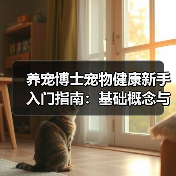 养宠博士宠物健康新手入门指南:基础概念与误区解析(图4) 养宠博士宠物健康新手入门指南:基础概念与误区解析(图4)