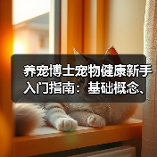 养宠博士宠物健康新手入门指南：基础概念、误区与解决方案（图3）