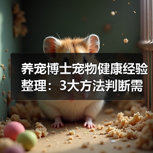 养宠博士宠物健康经验整理：3大方法判断需求与避坑
