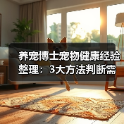 养宠博士宠物健康经验整理：3大方法判断需求与避坑（图4）