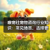 唯宠社宠物咨询行业知识:常见场景、选择要点与注意事项(图2) 唯宠社宠物咨询行业知识:常见场景、选择要点与注意事项(图2)