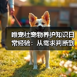唯宠社宠物养护知识日常经验：从需求判断到使用维护