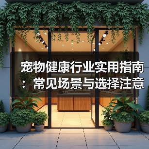 宠物健康行业实用指南：常见场景与选择注意事项