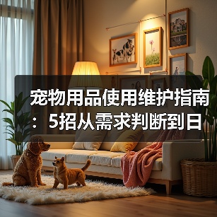 宠物用品使用维护指南：5招从需求判断到日常保养（图1）