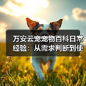 万安云宠宠物百科日常经验:从需求判断到使用维护5大方法(图2) 万安云宠宠物百科日常经验:从需求判断到使用维护5大方法(图2)
