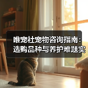 唯宠社宠物咨询指南：选购品种与养护难题实用5方法