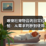 唯宠社宠物咨询日常经验：从需求判断到使用维护全攻略（图1）