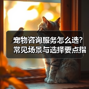 宠物咨询服务怎么选？常见场景与选择要点指南
