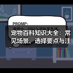 宠物百科知识大全:常见场景、选择要点与注意事项(图4) 宠物百科知识大全:常见场景、选择要点与注意事项(图4)