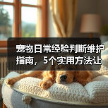 宠物日常经验判断维护指南，5个实用方法让你少花冤枉钱