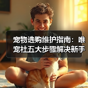 宠物选购维护指南:唯宠社五大步骤解决新手难题2026(图3) 宠物选购维护指南:唯宠社五大步骤解决新手难题2026(图3)