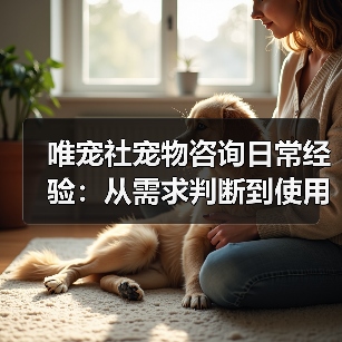 唯宠社宠物咨询日常经验:从需求判断到使用维护全攻略(图3) 唯宠社宠物咨询日常经验:从需求判断到使用维护全攻略(图3)